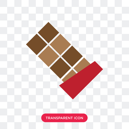 Chocolate vector icon isolated on transparent background, Chocolate logo conceptのイラスト素材