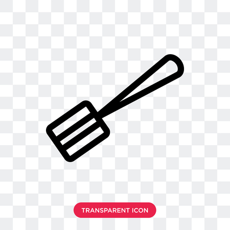 Spatula vector icon isolated on transparent background, Spatula logo conceptのイラスト素材
