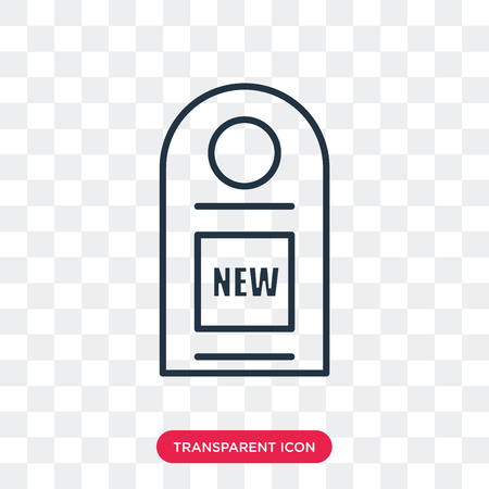 New vector icon isolated on transparent background, New logo conceptのイラスト素材