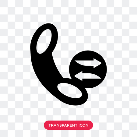 Phone call vector icon isolated on transparent background, Phone call logo conceptのイラスト素材