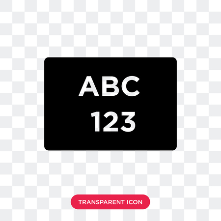 Abc vector icon isolated on transparent background, Abc logo conceptのイラスト素材
