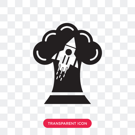 Bomb vector icon isolated on transparent background, Bomb logo conceptのイラスト素材