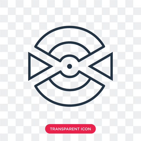 Bullseye vector icon isolated on transparent background, Bullseye logo conceptのイラスト素材