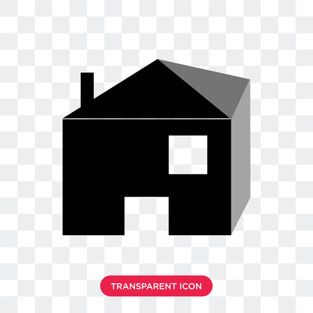 Home vector icon isolated on transparent background, Home logo conceptのイラスト素材