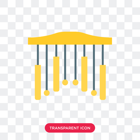 Chimes vector icon isolated on transparent background, Chimes logo conceptのイラスト素材