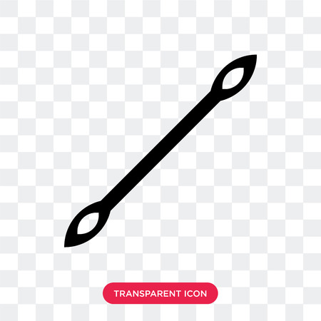 Paint brush tip vector icon isolated on transparent background, Paint brush tip logo conceptのイラスト素材