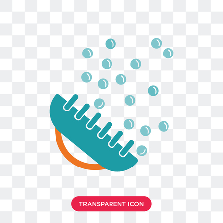Brush vector icon isolated on transparent background, Brush logo conceptのイラスト素材