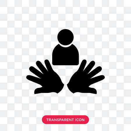 Social care vector icon isolated on transparent background, Social care logo conceptのイラスト素材