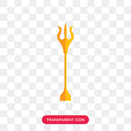 Trisul vector icon isolated on transparent background, Trisul logo conceptのイラスト素材