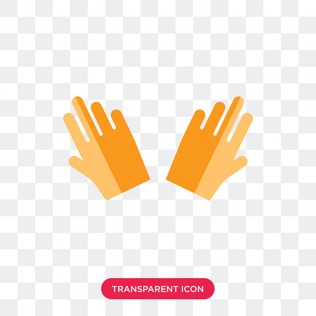Hand vector icon isolated on transparent background, Hand logo conceptのイラスト素材