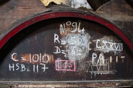 Old wine barrel