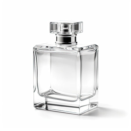 Perfume bottle isolated on white backgroundの素材