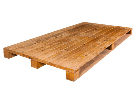 Pallet isolated on white backgroundの写真素材