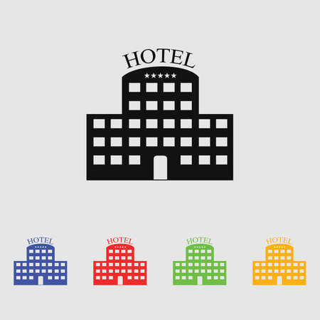 Hotel iconのイラスト素材