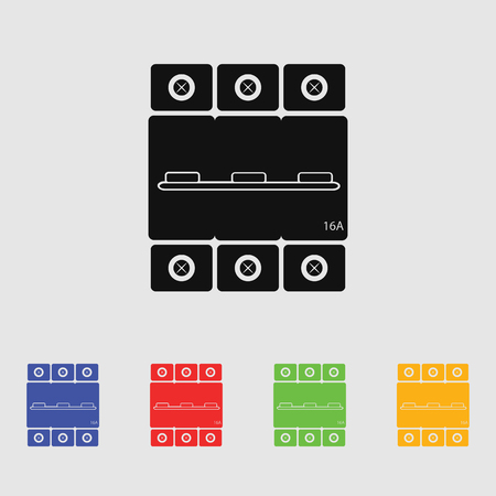 One-phase machine 16 amps iconのイラスト素材