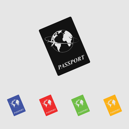Passport iconのイラスト素材