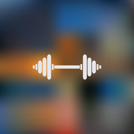 Dumbbell sport iconのイラスト素材