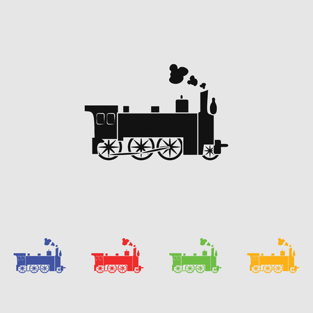Locomotive vector iconのイラスト素材