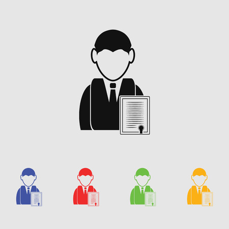 Chartered businessmanのイラスト素材