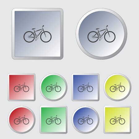 Bicycle sport iconのイラスト素材