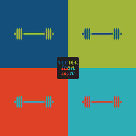 Dumbbell sport iconのイラスト素材