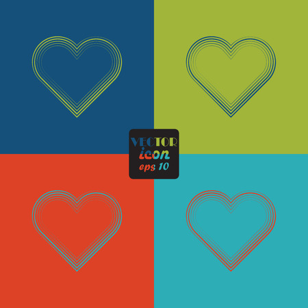 Heart - Valentine's Day vector iconのイラスト素材