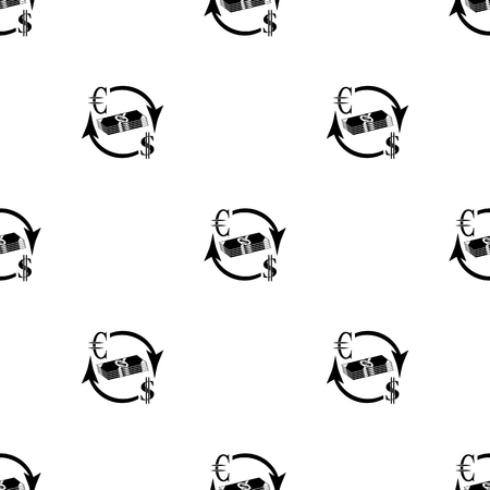 Money convert icon. Euro Dollarのイラスト素材