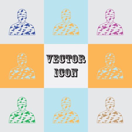 Soldier iconのイラスト素材