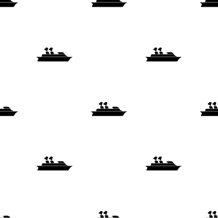 Cruise sea ship - Vector iconのイラスト素材