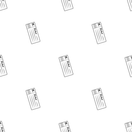 The blank ticket plane icon.のイラスト素材