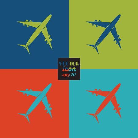 Vector icons aircraftのイラスト素材