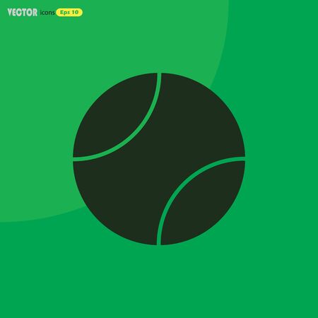 Tennis ball sport iconのイラスト素材