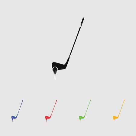 Golf Ball And Putter sport iconのイラスト素材