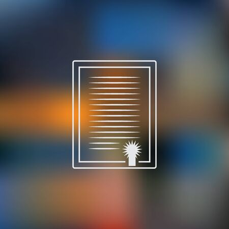 The diploma icon. Certificate symbolのイラスト素材