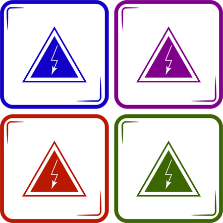 High voltage danger signのイラスト素材