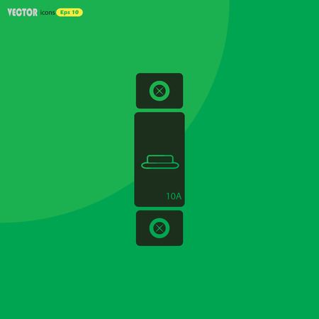 One-phase machine 10 amps iconのイラスト素材