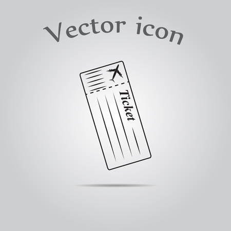 The blank ticket plane icon.のイラスト素材