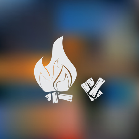Bonfire iconのイラスト素材