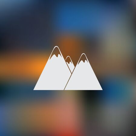 Mountain Vector Iconsのイラスト素材