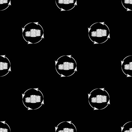 Circulation coinsのイラスト素材