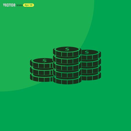 Coins vector Icons.のイラスト素材