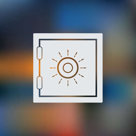 Safe vector iconのイラスト素材