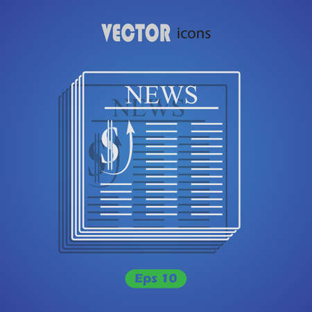 Newspaper iconのイラスト素材