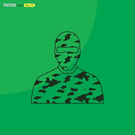 Soldier iconのイラスト素材