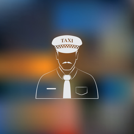 Driver, taxi, iconのイラスト素材