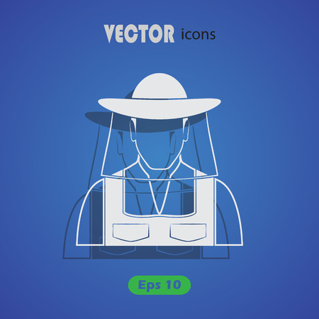Beekeeper iconのイラスト素材