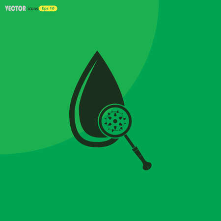 Virus attacks the blood iconのイラスト素材