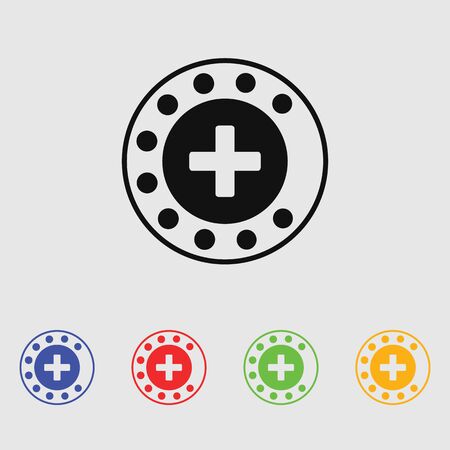 Medical cross iconのイラスト素材