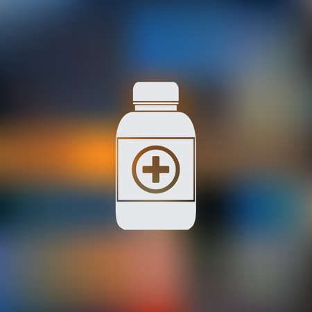 Medicine bottle iconのイラスト素材