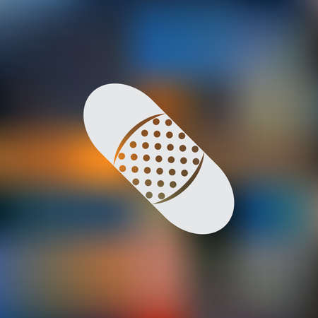 Patch medicine iconのイラスト素材